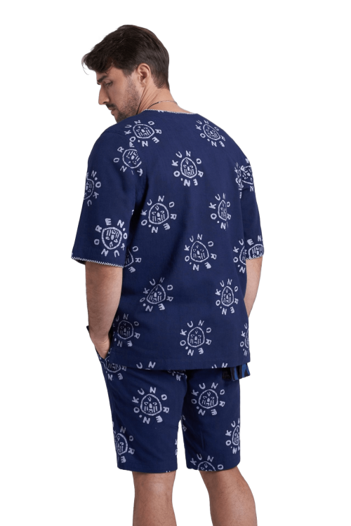 Navy Blue Ulè Shirt - Image 3